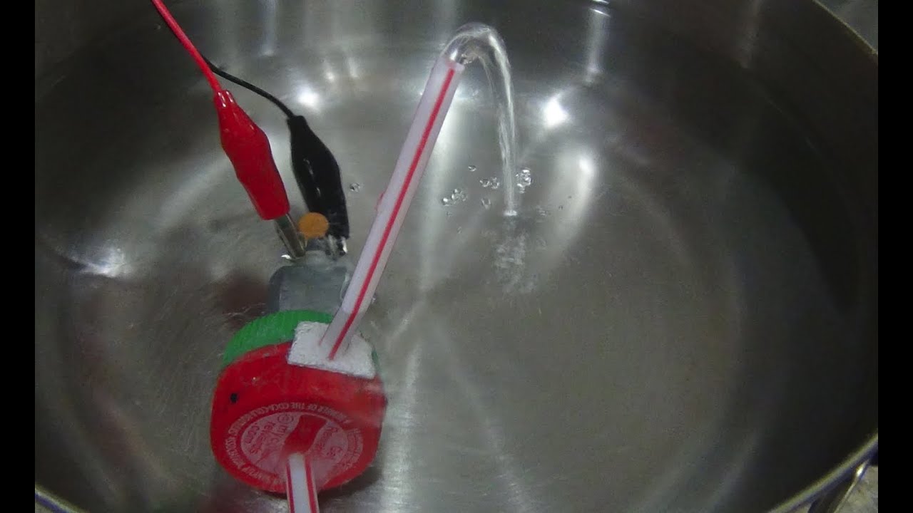 How to make a homemade water pump YouTube