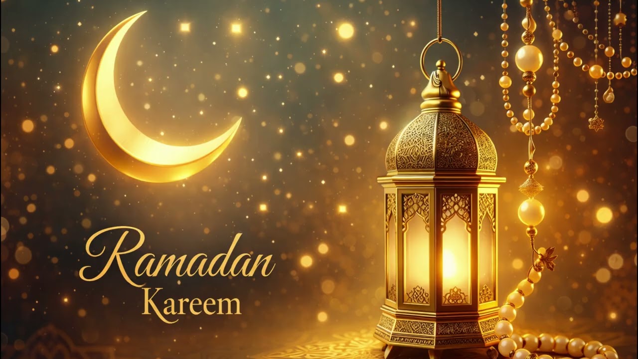Ramadan Kareem Ambience 🌙 1 Hour Relaxing Islamic Background | Warm Lantern Light