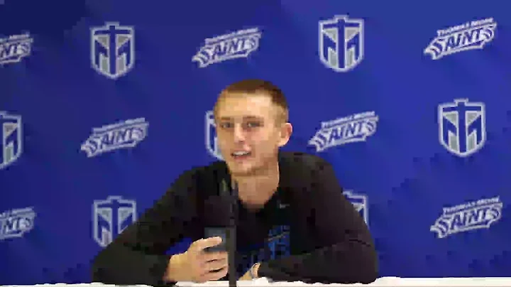 Thomas More senior guard Max Knisley discusses tom...