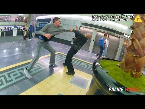 Man Punches Cop at The Airport, Instantly Regrets It