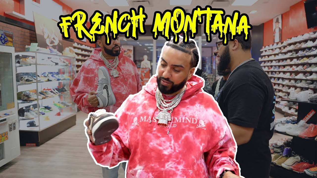 FRENCH MONTANA GOES SNEAKER SHOPPING! BUYS SOME LOUIS VUITTON AIR FORCE