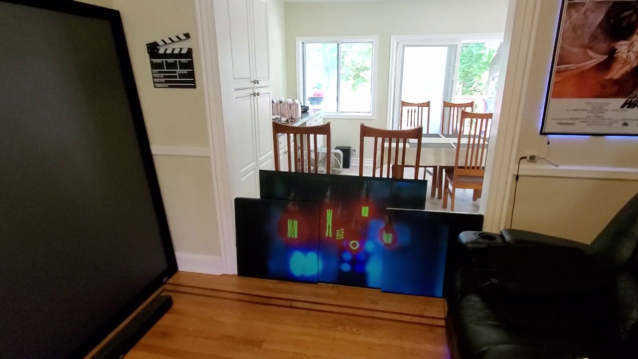 Supreme black ALR 12 using the Panasonic PT - AE2000U only 1500 lumens