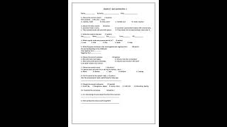 6-Cı Sinif İngilis Dili Ksq1