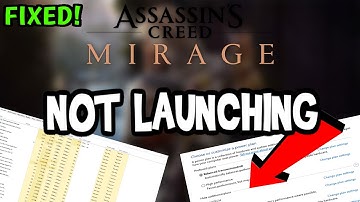How to Fix Assassins Creed Mirage Not Launching (100%Fix)