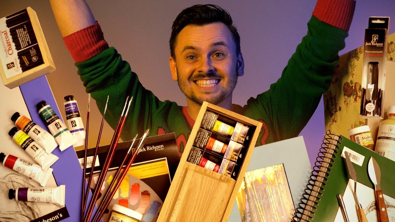 ⁣GIANT Box of Art Supplies - ft. James Gurney