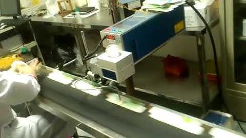 Co2 Laser Marking Machine on Paper Boxes