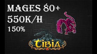 Tibia | Drefia Wyrms | Mages 80+ | 380k/h (150%)