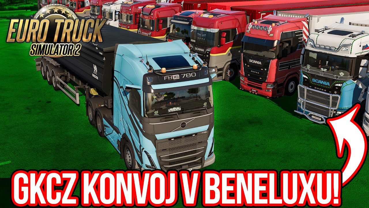 GKCZ KONVOJ V BENELUXU! | Euro Truck Simulator 2 #310