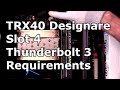 Diagnosing Gigabyte TRX40 Designare Slot 4 Thunderbolt 3 Requirements