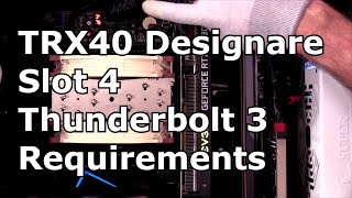 Diagnosing Gigabyte TRX40 Designare Slot 4 Thunderbolt 3 Requirements