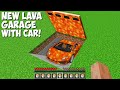 I found LAVA GARAGE WITH SUPER CAR UNDERGROUND in Minecraft ! NEW SUPER CAR !