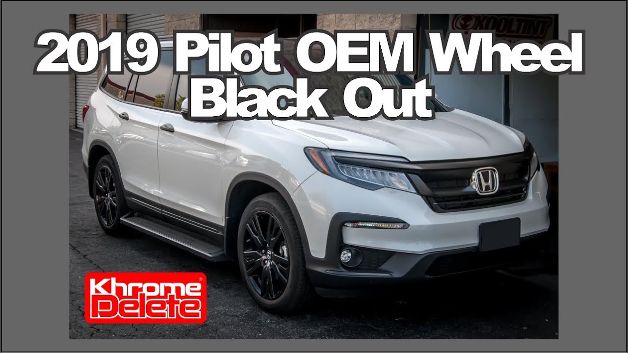 2019 Honda Pilot Rim Chrome Delete Tutorial - YouTube