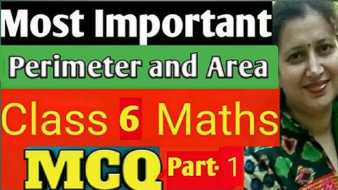 Most Important MCQ Class 6 Maths|Perimeter and Area MCQs|CBSE/ICSE Pattern|Part-1