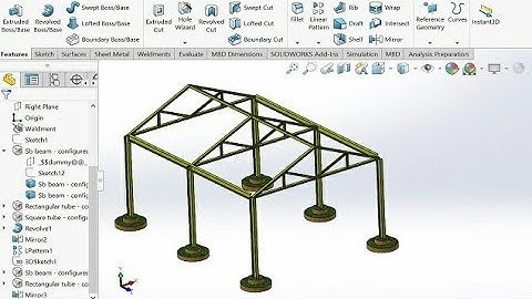 #Structure member joint industry structure of solidworks Weldment structure design welding member#