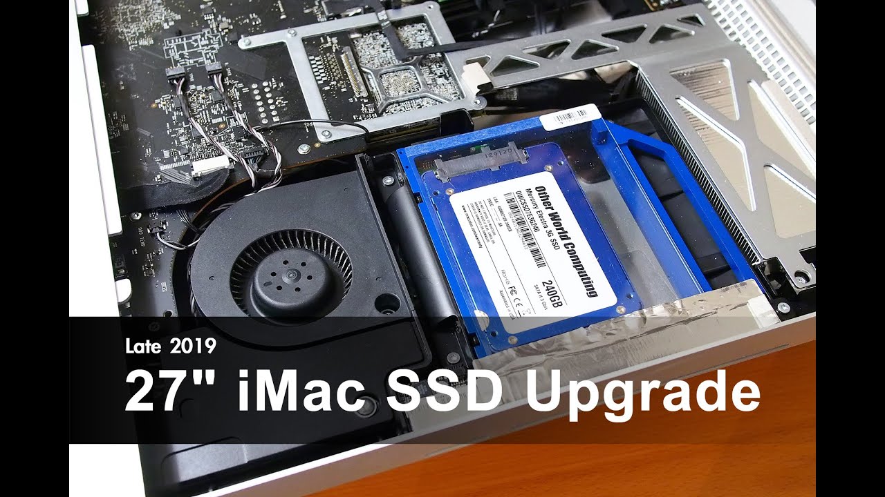 Late 2009 27" iMac Optical Drive to SSD Upgrade - YouTube