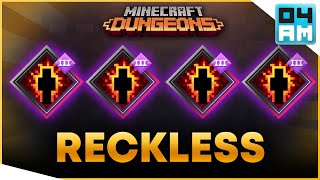 What If? QUADRUPLE RECKLESS  Impossible Enchantment Combo Showcase in Minecraft Dungeons