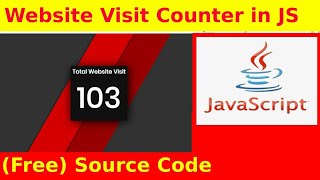 Ep50 - Website Visit Counter in JavaScript Tutorial with Source Code