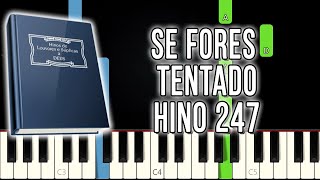 Hino 247 CCB - Se Fores Tentado | Versão Fácil | Piano e Teclado Tutorial screenshot 1