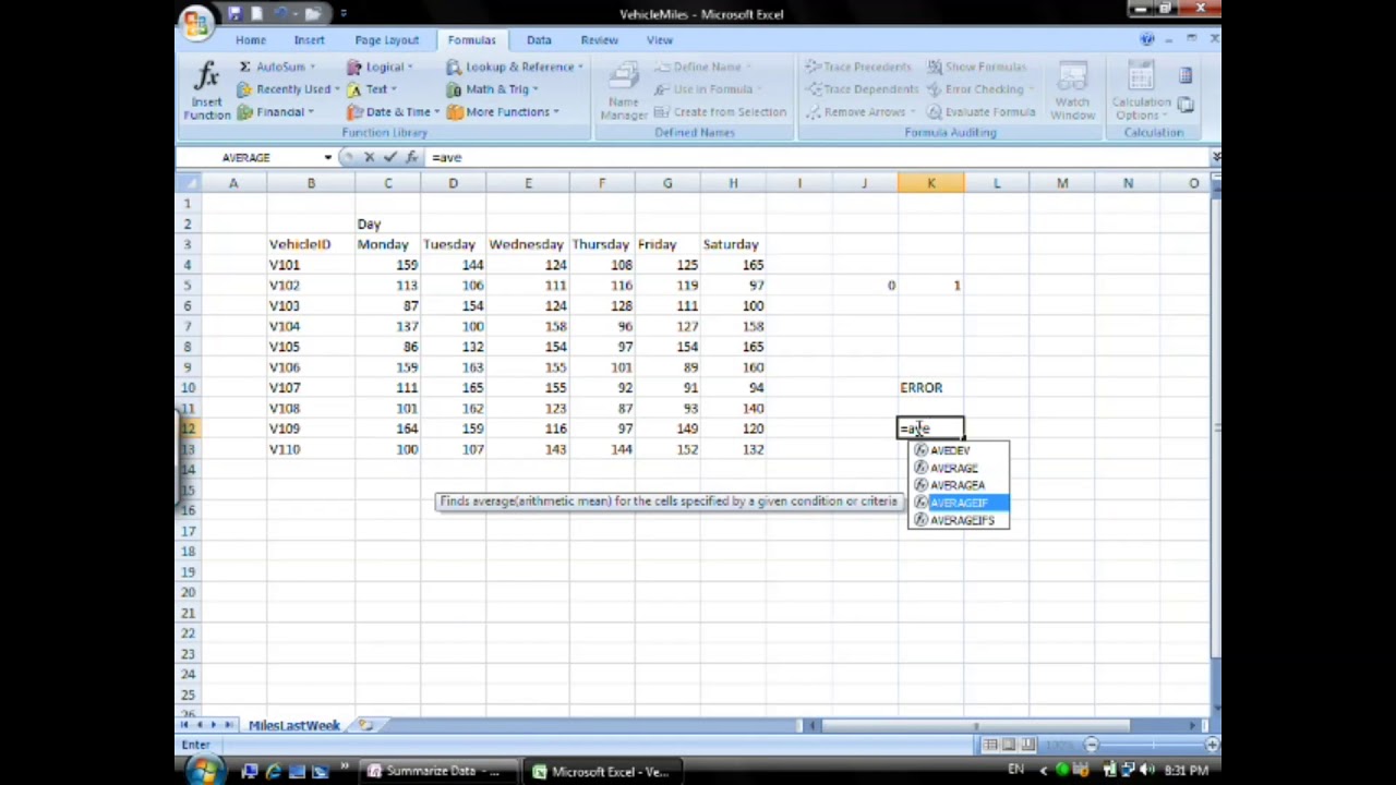 Summarize Data In Excel From Multiple Worksheets