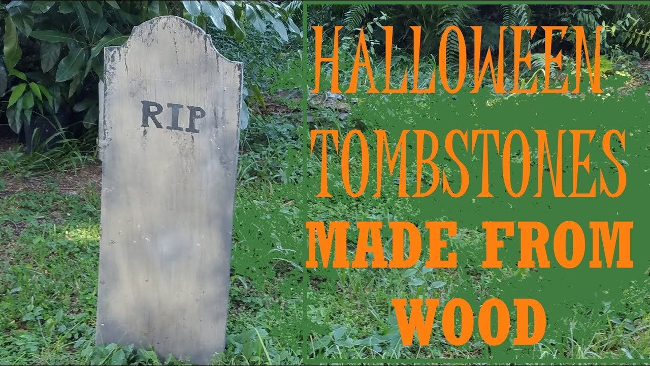 ➤ How to make miniature halloween gravestones