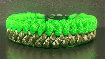 How To Make a Mated Snake Knot Paracord Bracelet.