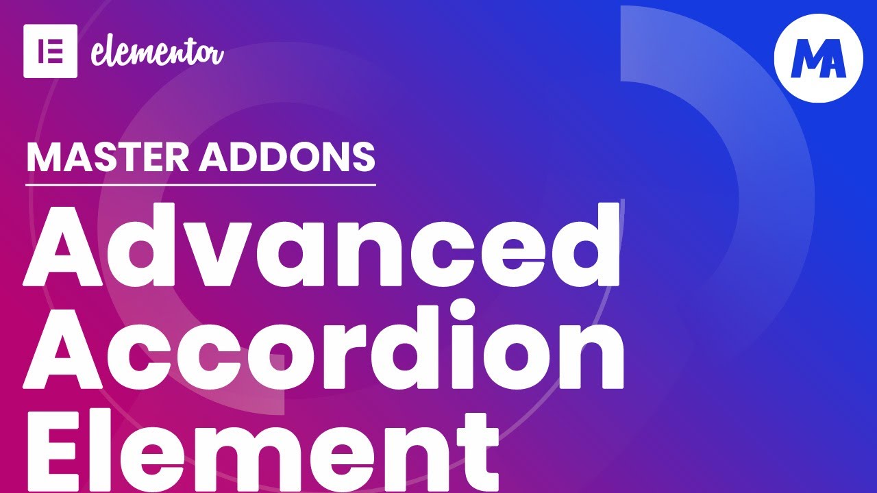 Advanced Accordion - Master Addons for Elementor Page Builder - YouTube