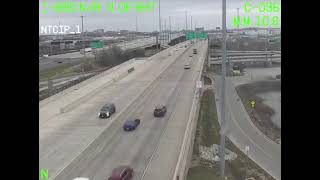 I-895 N Of Harbor Tunnel Traffic Camera 3/15/2026 6:12 PM - 11:13 PM (Cloudy - Overnight)