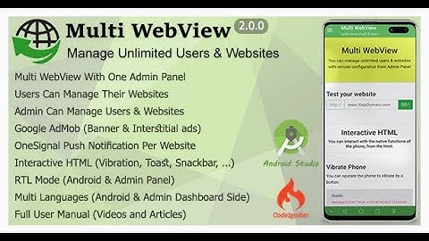 Multi WebView + Admin Panel