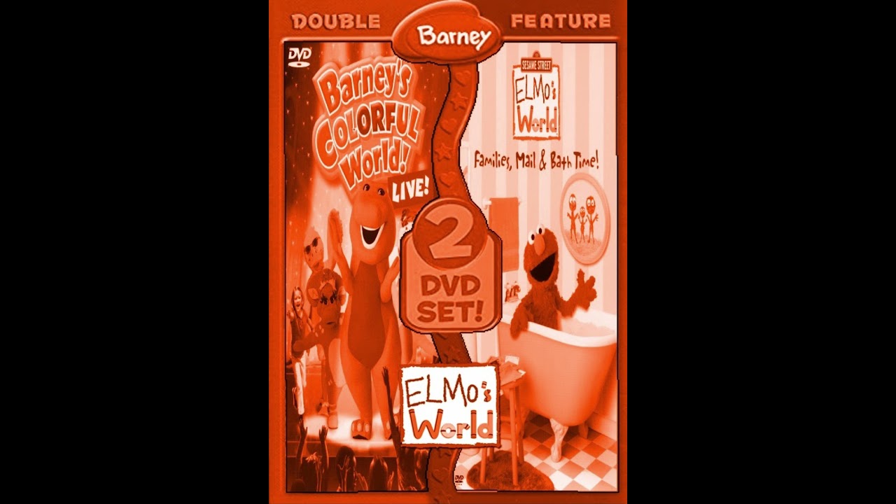 Barney & Elmo’s World Double Feature DVD: BCWL & FMABT In (Orange) 🧡🍊🎃🦊🥕🏀