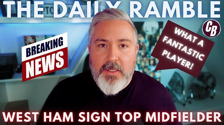 Breaking News:  West Ham Sign Blockbuster Midfielder