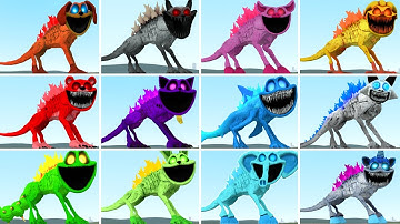 All Godzilla Smiling Critters Poppy Playtime Chapter 3 Family in Garry