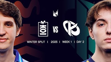 MDK v KC | 2025 LEC Winter | Week 1 Day 2 | Movistar KOI vs. Karmine Corp