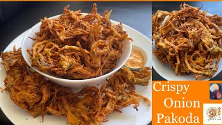 crispy onion pakoda in Telugu/Onion pakodi/ullipaya pakodi/pakora/Teatime snacks - By Anu’s cook