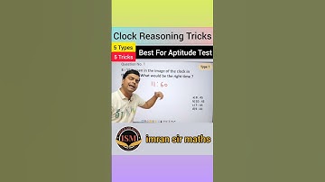 Clock Reasoning Trick | Reasoning Tricks | Maths Tricks | imran sir maths #shorts
