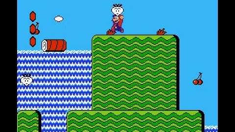 Super Mario Bros 2 - Nintendo NES - warp on World 1-3
