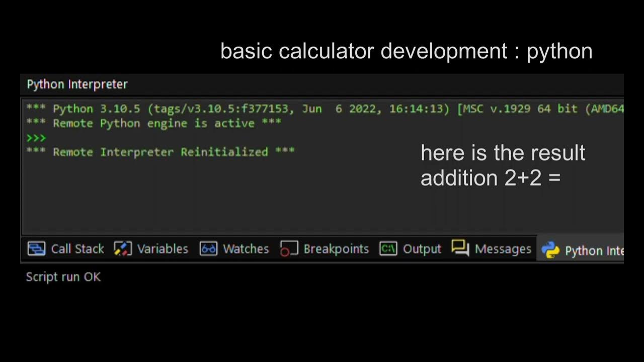 python calculator (development of python calculator ) python ...