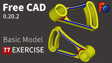 FreeCAD Tutorial for beginners,basic model exercise-77，Model-Mania-2008-Phase-1