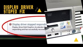 Display driver stopped responding | Hp Dc 7700 | Hp Dc 7600 Display driver stopped Fix