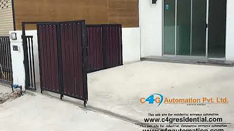 Remote Control Space Saving Turning Gate | Remote Control Slide Curved Gate | Folding Sliding Gate