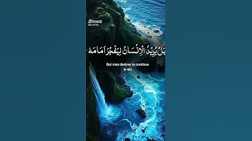لا اقسم بيوم القيامة 🥺💕 سوره القيامة 🖤🤍🤎