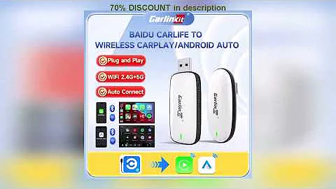 A must-have product! CarlinKit X1CA Baidu Carlife Wired to Wireless CarPlay Android Auto Adapter 2