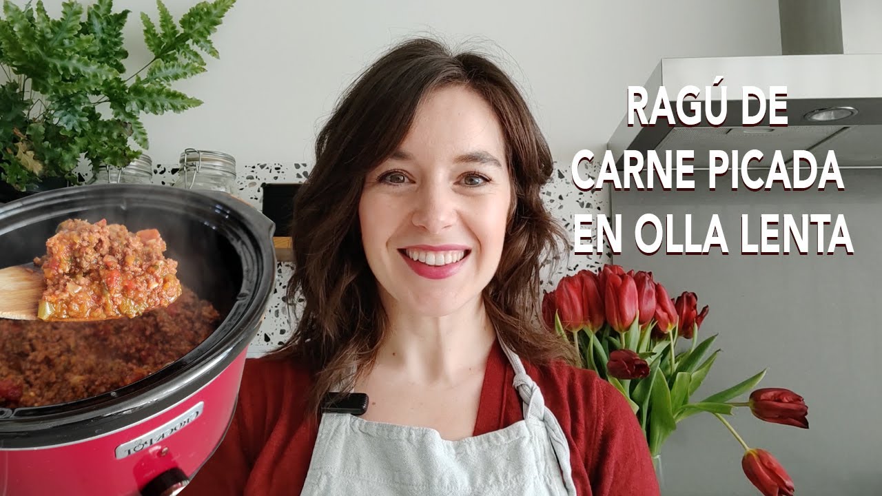 Ragú de carne picada en olla lenta | rootsandcook