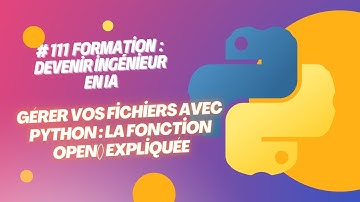 Créer, ouvrir et lire des fichiers avec Python