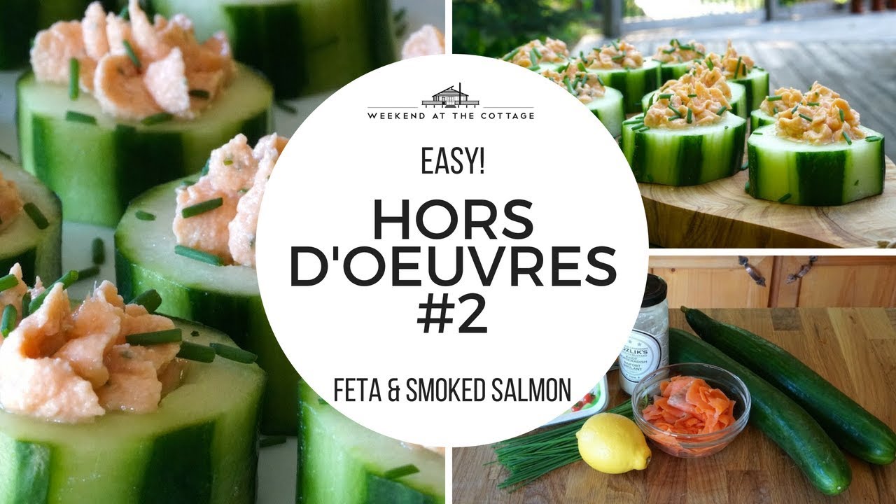SalmonFetaCucumber Bites Easy Hors D'Oeuvres YouTube