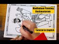 Madhubani Painting for Beginners II Dashavataram Series Parshuram II Tutorial in English Mithila Art