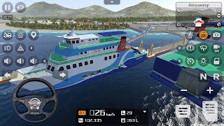 New Update Bussid v3.7 Bus Simulator Indonesia | Crossing the Sea from Ketapang to Gilimanuk Bali