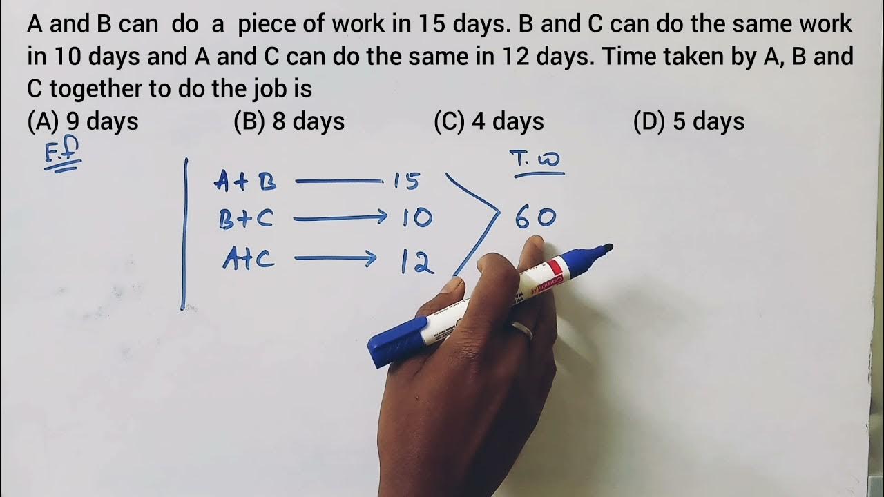 A and B can do a piece of work in 15 days. B and C can do the same work