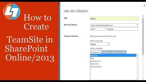 how to create sharepoint site in office 365 - SharePoint 2013 | 2016 | Online