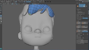 [Maya] Character Modeling and Texturing : Part A- Modeling - # 021 (Retopology a hair mesh)