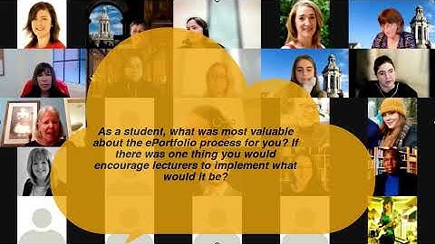 A student perspective on on learning with an eportfolio